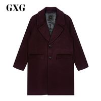 GXG 男時(shí)尚百搭保暖毛呢大衣#GY126074E