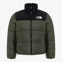 THE NORTH FACE 北面 FW24NUPTSE DOWN立領(lǐng)鴨絨聚酯纖維混合填充羽絨外套NJ1DQ63D抹茶綠