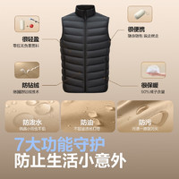 波司登 輕薄羽絨服男女三防科技面料秋冬季保暖外套B40131020 黑色