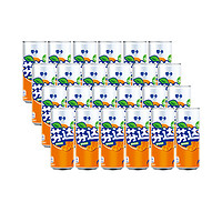 芬達 Fanta 可口可樂（Coca-Cola）芬達Fanta無糖零卡橙味碳酸飲料330ml*24摩登罐 年貨節(jié)送禮