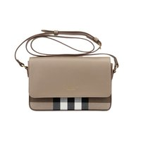 BURBERRY 博柏利 女士粒面皮革斜挎包 20x13x4cm