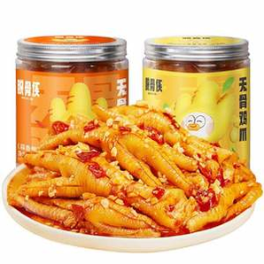 某寶買菜農(nóng)場直發(fā)，脫骨俠 檸檬酸辣無骨雞爪500g*2罐