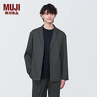 MUJI 無(wú)印良品 MUJI 男式 夾克 長(zhǎng)袖 男士外套男款春秋 AC1W3A4S 深灰色 M(170/92A)