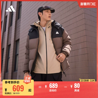 600蓬拒水防潑防風(fēng)保暖鴨絨羽絨服面包服冬adidas阿迪達(dá)斯輕運(yùn)動(dòng)