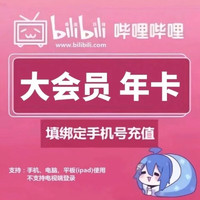 嗶哩嗶哩 bilibili 大會(huì)員12個(gè)月B站12個(gè)月年卡