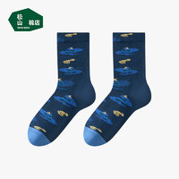 松山棉店 情侶款 國(guó)風(fēng)潮流 中筒襪