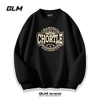 GLM 森馬集團(tuán)GLM春秋季男士衛(wèi)衣休閑運動寬松長袖打底衫大碼印花上衣