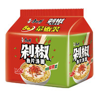 康師傅 經(jīng)典剁椒魚(yú)片湯面 115g*5 五連包