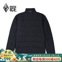 BLACKICE 24男款城市輕戶外金標(biāo)P棉防水透濕防潑防油污防風(fēng)耐磨棉服 黑色 XL