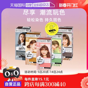 【自營】KAO花王泡沫染發(fā)劑liese莉婕Prettia植物泡泡染發(fā)膏棕色