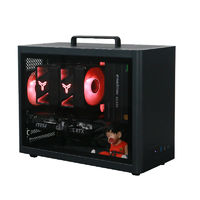 微星 R5 5600/RX 6750GRE黑色迷你主機AMD臺式組裝電腦ITX整機7500F
