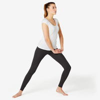 迪卡儂 DECATHLON 基礎(chǔ)健身修身/舒適女士長褲NYAMBA500系列2455288黑色160/66A/XS