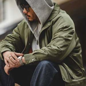 Maden 馬登工裝 男士復(fù)古飛行員夾克加厚保暖棉服