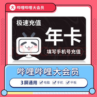 嗶哩嗶哩 bilibili 大會員年卡