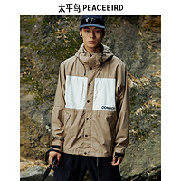 太平鳥 男裝 三合一可拆卸內(nèi)膽工裝外套 BWBCD3303