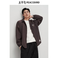 太平鳥 男裝合集 胸口刺繡襯衫款外套 BWBCE3189