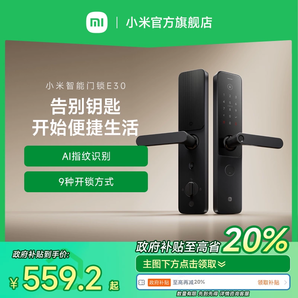 【政府補貼至高20%】小米智能門鎖E30 指紋密碼鎖家用電子門鎖