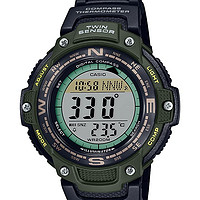 CASIO 卡西歐 雙傳感器世界時間 200 米防水?dāng)?shù)字指南針手表