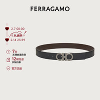 Salvatore Ferragamo 菲拉格慕 男士雙面GANCINI可調(diào)式腰帶 0464231_C_105