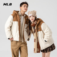 MLB 男女情侶秋冬新款連帽羽絨服百搭休閑外套3ADJB0646-43CRD-S