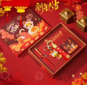 德國(guó) DUKE 公爵 金蛇街財(cái)福筆套裝（銥金鋼筆+墨水+鑰匙扣掛件）贈(zèng)墨水囊20支+筆袋+手提禮袋