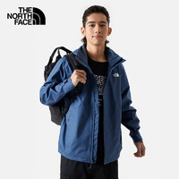 THE NORTH FACE 北面 沖鋒衣男女戶外防水透汽8AUM 深海藍/HDC L