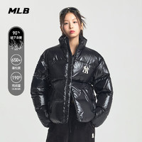 MLB 男女短款亮面羽絨服 3ADJB2046-50BKS-XXL