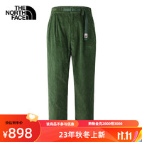 THE NORTH FACE 北面 休閑褲男戶外舒適燈芯絨長褲81SG 綠色/I0P 36