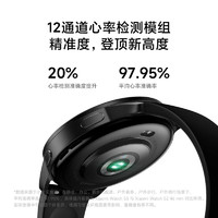 小米 Xiaomi Watch S3 藍(lán)牙版 智能手表 47mm 銀色 氟橡膠表帶