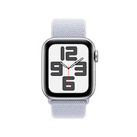 蘋果 Apple Watch SE 智能手表GPS+蜂窩款40毫米銀色鋁金屬表殼青云色回環(huán)式運(yùn)動(dòng)表帶MXHM3CH/B