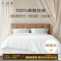 太湖雪 【綢韻】蠶絲被100%桑蠶絲夏被 全棉A類(lèi)云朵面料 2*2.3m約3斤