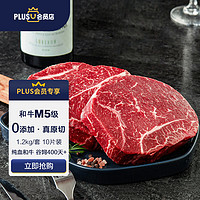 淳鮮四季 FRESH·FOUR SEASONS X 某東 牛排原切和牛M5肉芯1.2kg 谷飼400天