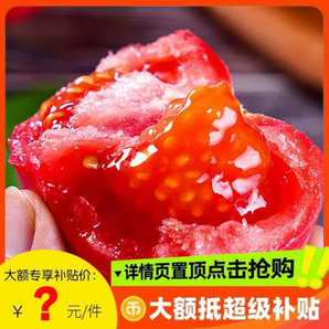 西紅柿新鮮現(xiàn)摘高原露天沙瓤多汁自然熟番茄可生吃正宗當(dāng)季粉果
