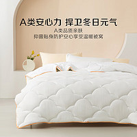 百麗絲 水星家紡出品被子七孔纖維抗菌保暖春秋被冬被加厚宿舍家用被芯 七孔抗菌春秋被(漂白色) 110cm×150cm
