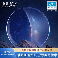 依視路 鉆晶X4 超薄鏡片防藍光 鈦框+ 1.60折射率(贈鈦框+順豐)