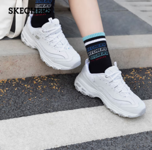Skechers 斯凱奇 女子厚底增高防滑休閑運動鞋
