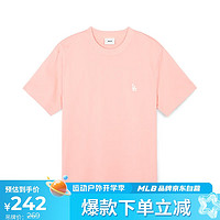 MLB 男女情侶運(yùn)動(dòng)簡(jiǎn)約休閑純色圓領(lǐng)短袖3ATSB0243