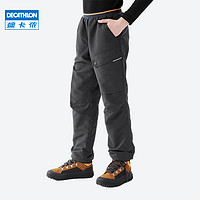 迪卡儂 DECATHLON 束腳工裝褲QUJR 炭黑色 7-8歲