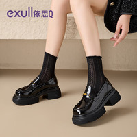 依思Q exull 復(fù)古小皮鞋女
