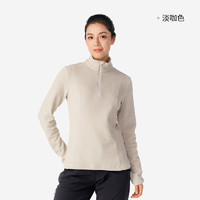 迪卡儂 DECATHLON 女款保暖半拉鏈抓絨衣