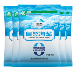 海躍 HAIYUESEALT 自然海鹽0添加無碘鹽 400g*7袋