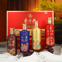 五糧液 WULIANGYE 東方龍 福運(yùn)禮盒 濃香型白酒 52度500ml*4瓶