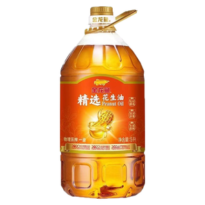 金龍魚精選濃香花生油5L食用油菜油 營養(yǎng)健康 香濃家用 桶裝