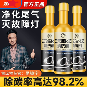 仆旅汽車三元催化清洗劑去除積碳發(fā)動(dòng)機(jī)艙內(nèi)部免拆尾氣清潔崔化器