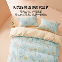 百麗絲 春日雪鳶 床上四件套純棉 1.5米床 適配200*230cm被芯