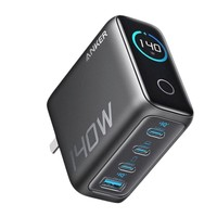 安克 Zolo 140W 四口氮化鎵屏顯充電器+240W 數(shù)據(jù)線 1.8m