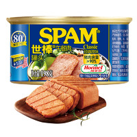世棒 午餐肉罐頭 方便面搭檔 即食速食早餐火鍋搭檔燒烤香鍋食材 清淡口味198g*4