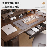 樂歌 電動升降桌電腦桌雙電機(jī)站立辦公家用書桌ES2/1.4m灰胡桃木色套裝