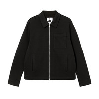 杰克瓊斯 杰克·瓊斯（JACK&JONES）25年男裝休閑外套翻領(lǐng)純棉男士行政夾克簡約商務(wù)高級感開衫 黑色E40