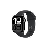 蘋果 Apple Watch Series 10 智能手表 GPS款 42mm 亮黑色 黑色橡膠表帶 M/L